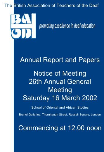 Annual report 2002 - batod