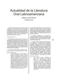 Actualidad de la Literatura Oral Latinoamericana - Portal de la ...