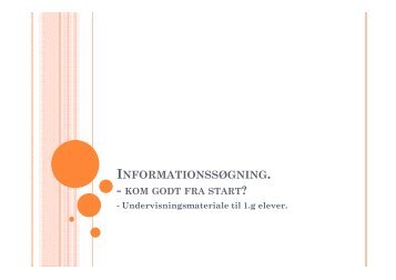 Undervisningsmateriale/PowerPoint til 1.g