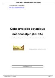 Conservatoire botanique national alpin (CBNA)