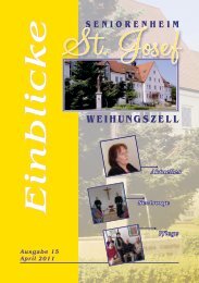 Einblicke Ausgabe 15 April 2011 - Seniorenheim St.Josef ...