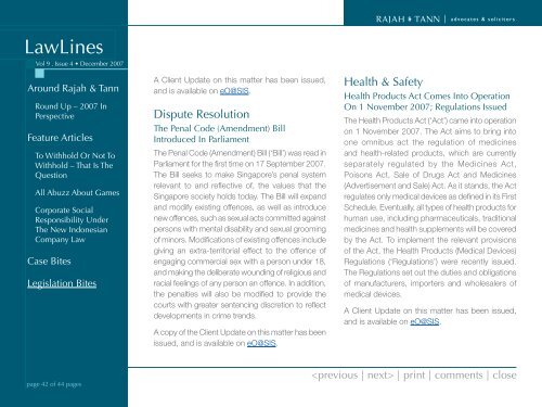 Lawlines Volume 9 Issue 4 - eOASIS