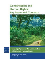 Conservation and Human Rights: - World Wildlife Fund