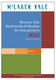 McLaren Vale Biodiversity ID Booklet for wine growers