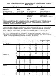 GastroCH4ECK, MEC and Quintron Comparison - Bedfont Scientific