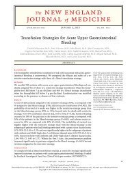 Transfusion Strategies for Acute Upper Gastrointestinal Bleeding