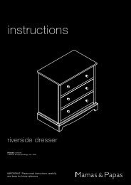 mamas and papas changing unit instructions