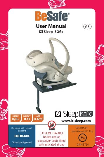 User Manual GB IZi Sleep ISOfix - BeSafe