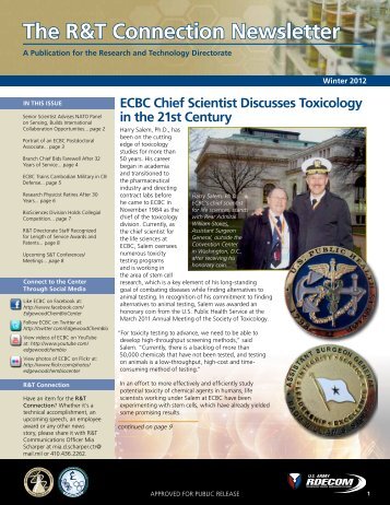 The R&T Connection Newsletter - Edgewood Chemical Biological ...