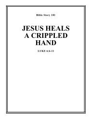 181. jesus heals a crippled hand - Calvary Curriculum