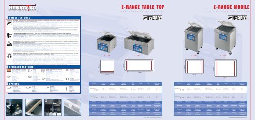 e-range table top / mobile shrink tank range shrinktank range