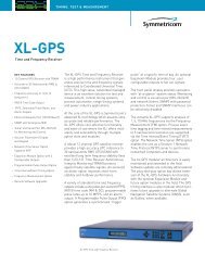 Symmetricom XL-GPS Time and Frequency Receiver