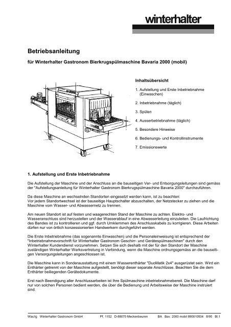 win t t e e h r r l - Winterhalter Gastronom AG