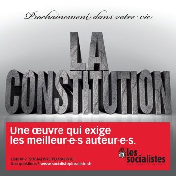 Engagements - Bienvenue sur le site de la constituante