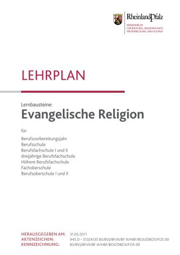 Lehrplan ev. Religion - BBS-Server Rheinland-Pfalz