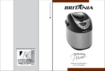 322 05 00 Rev4 Folheto de Instruções Panificadora Prime - Britânia