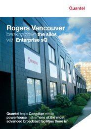 Rogers Vancouver breaking down the silos with Enterprise - Quantel