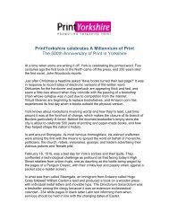 PrintYorkshire celebrates A Millennium of Print - British Printing ...