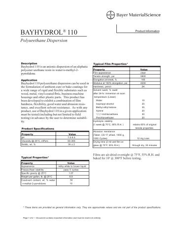 to View - Bayer MaterialScience NAFTA