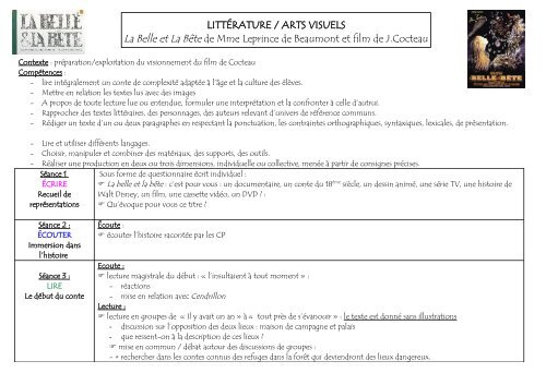 TÃ©lÃ©charger la fiche pÃ©dagogique prÃ©parÃ©e par ... - Blogs en classe