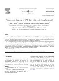 Atmospheric leaching of EAF dust with diluted sulphuric acid