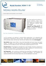NGM-11-S5 V3 - ETL Systems