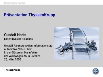 Präsentation Thyssenkrupp