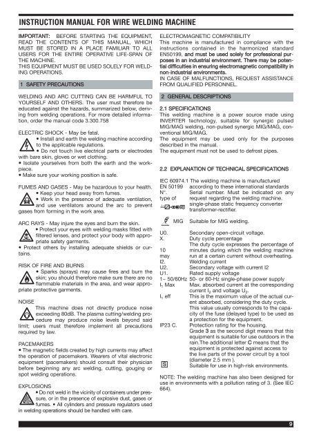 instruction manual for wire welding machine - Cebotechusa.com
