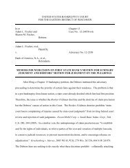 Fischer v. Bank of America, N.A. - Eastern District of Wisconsin