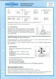 Technische Daten der Fa. Weber