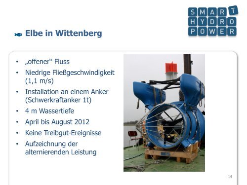 Kinetische Kleinstwasserkraft - Technologiekompetenz Fluss-Strom