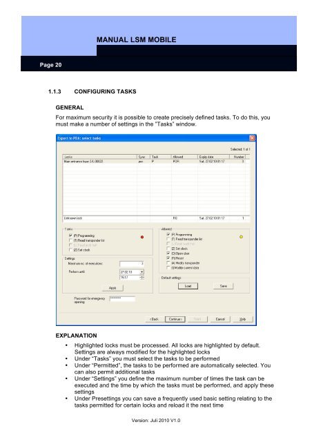 LSM MOBILE â USER MANUAL - SimonsVoss technologies