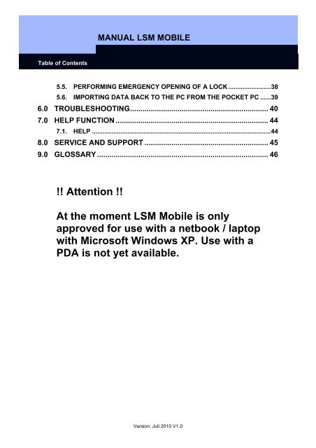 LSM MOBILE â USER MANUAL - SimonsVoss technologies