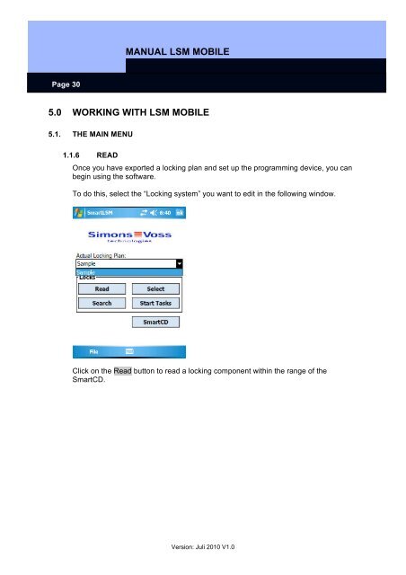 LSM MOBILE â USER MANUAL - SimonsVoss technologies