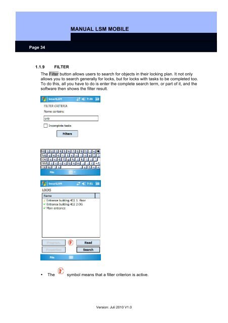 LSM MOBILE â USER MANUAL - SimonsVoss technologies