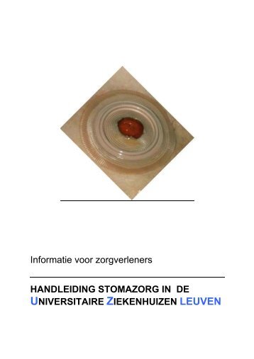 handleiding stomazorg in de UZ Leuven