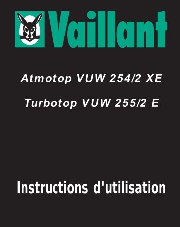 atmo-turbotop-vuw-254-255_notice-utilisation_83-40-19 ... - Vaillant