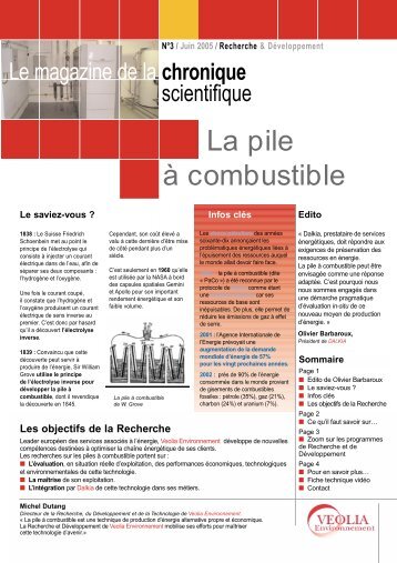 La pile Ã  combustible - SNDG