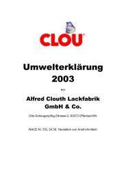 UmwelterklÃ¤rung 2003 - Clou