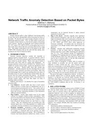 Network Traffic Anomaly Detection Based on Packet Bytes