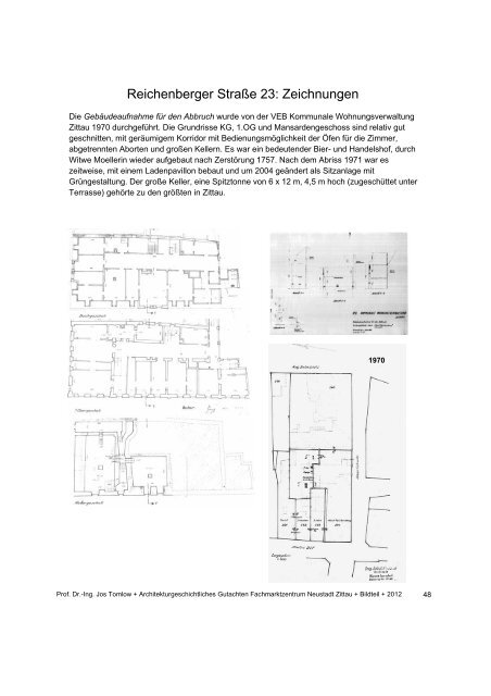 Architekturgeschichtliches Gutachten - Bildteil S. 30-59 - Zittau