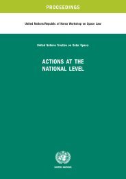 Proceedings of the Workshop - United Nations Office for Outer ...