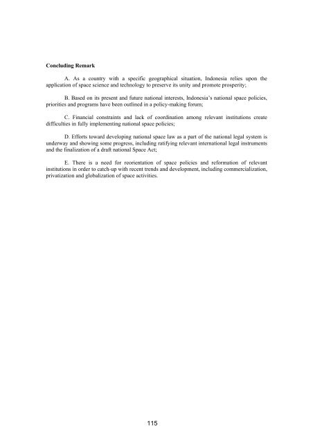 Proceedings of the Workshop - United Nations Office for Outer ...