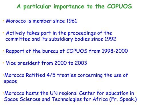 Proceedings of the Workshop - United Nations Office for Outer ...