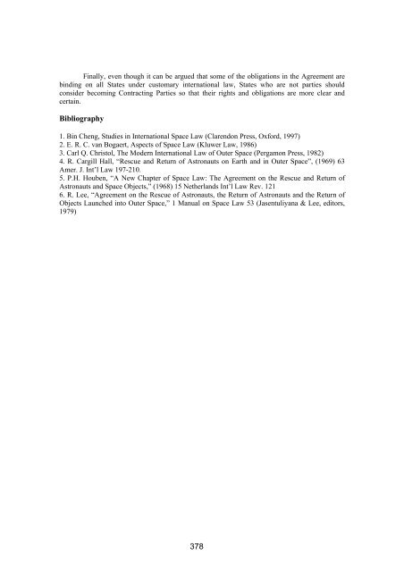 Proceedings of the Workshop - United Nations Office for Outer ...