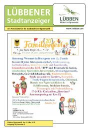 Stadtanzeiger - STADT LÜBBEN Spreewald: Rathaus