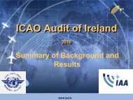 ICAO Audit of Ireland ICAO Audit of Ireland - Irish Aviation Authority