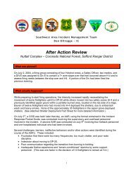 After Action Review - Wildland Fire