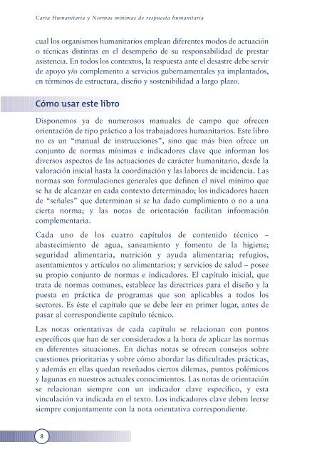 Carta Humanitaria y Normas mÃ­nimas de respuesta humanitaria en ...