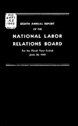 1943 - National Labor Relations Board